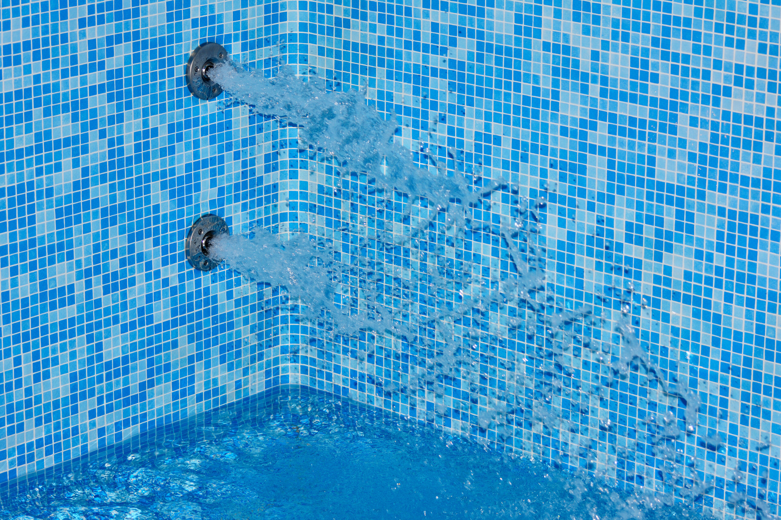 Pool bubblers, underwater fixtures that release streams of water into the pool