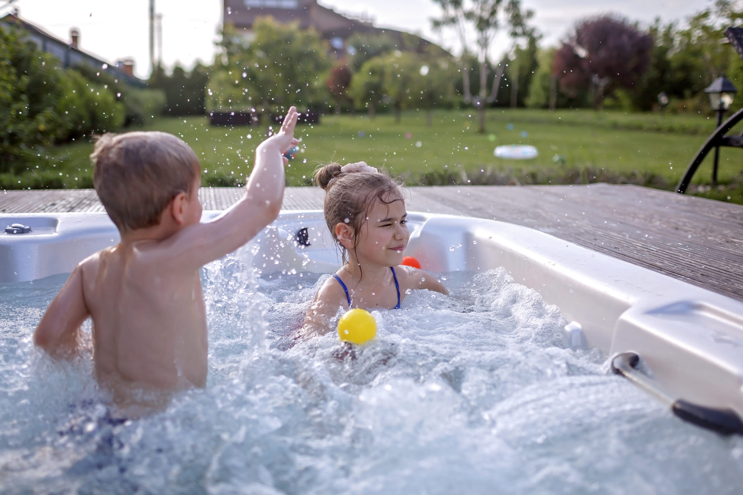 A kiddie splash zone, a water play area designed for young children, featuring shallow pools, water sprayers, and interactive elements for safe and enjoyable water play.