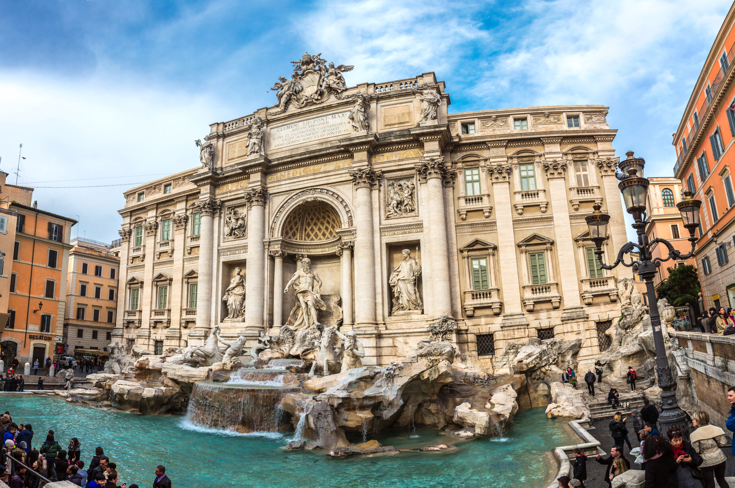 An ancient Roman pool, showcasing historical architecture and design from the Roman era