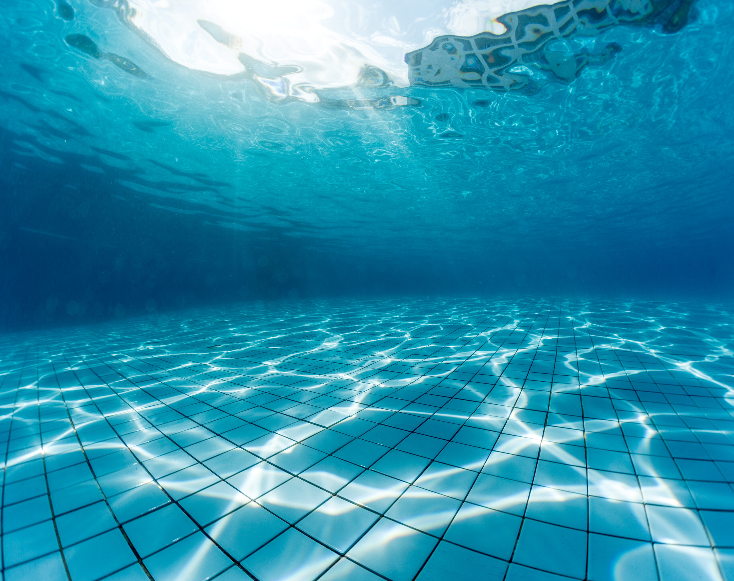 Underwater shot of the swimming pool