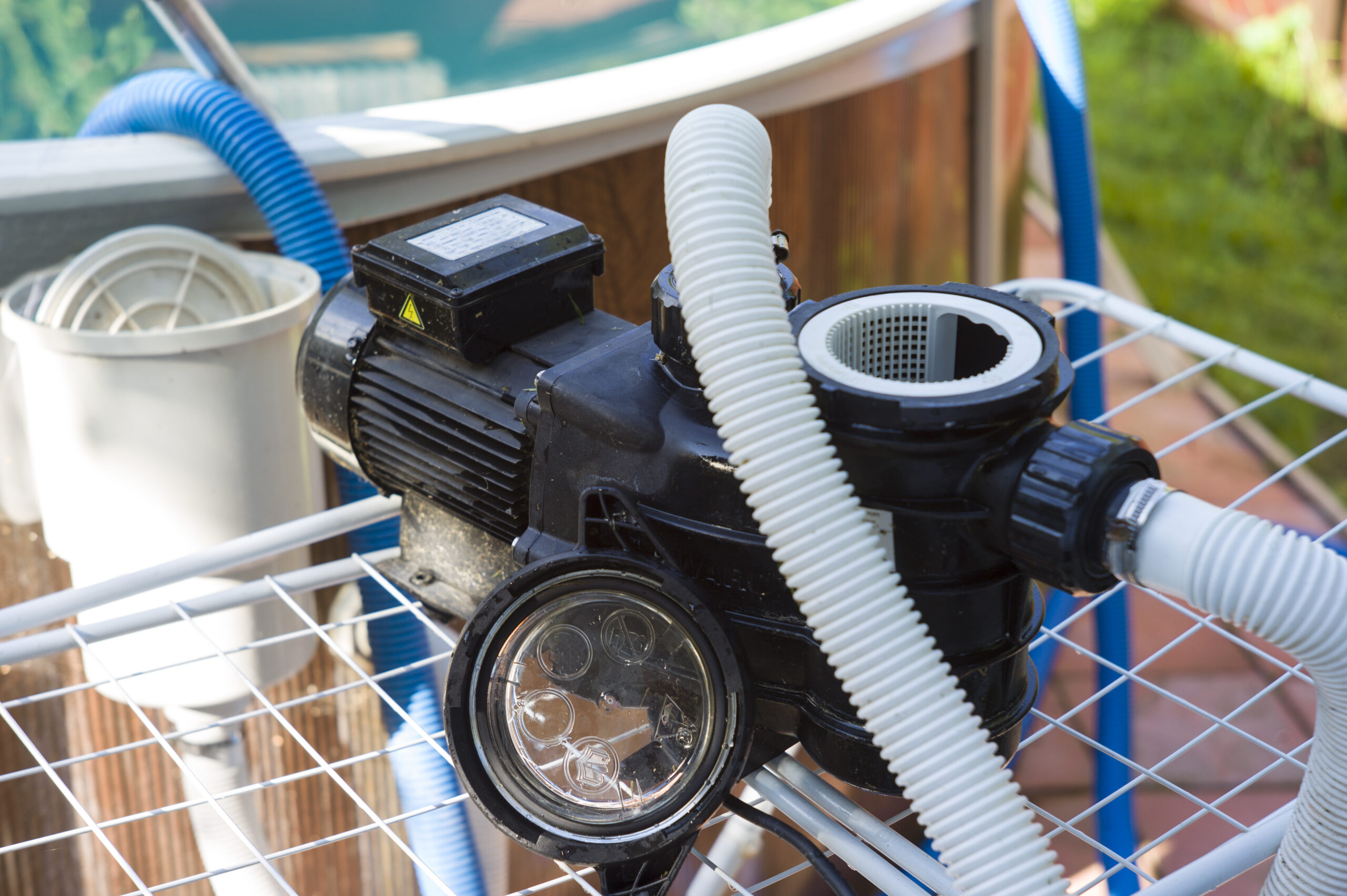 A sand filter, an essential component of pool filtration systems