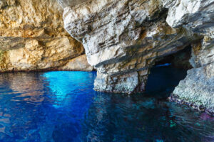 The Blue Caves in Zakynthos (Greece)